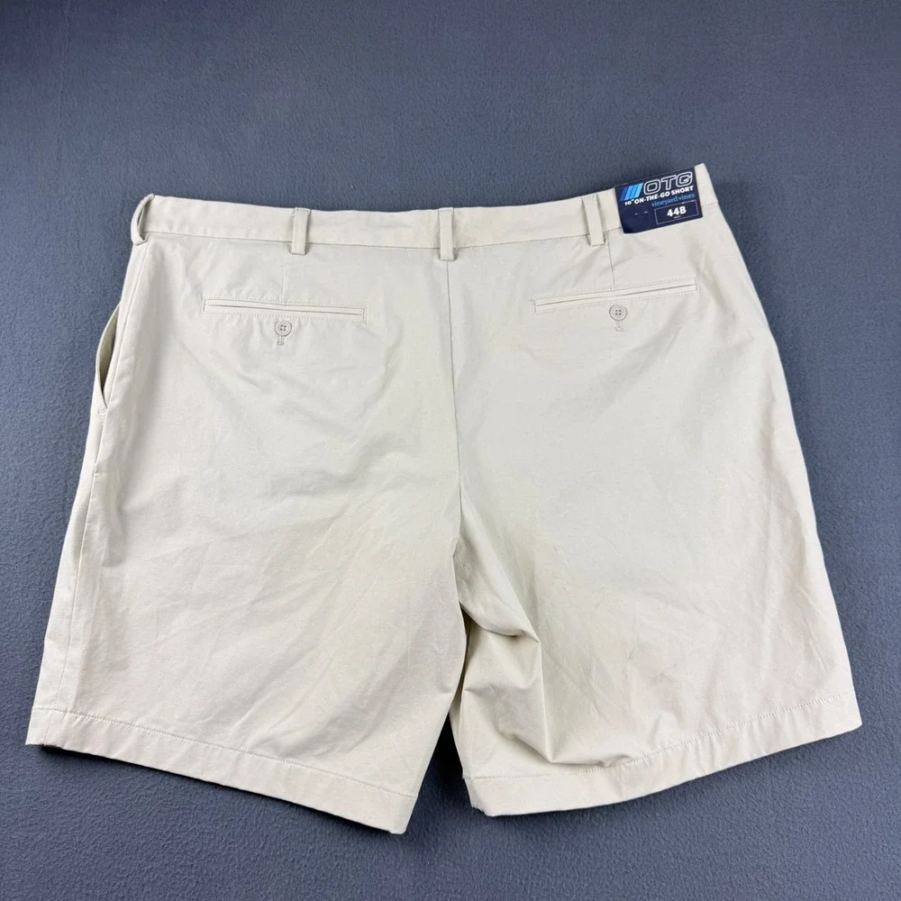 Vineyard Vines Shorts Men's 44B Beige On-The-Go OTG Technical Stretch Golf Chino